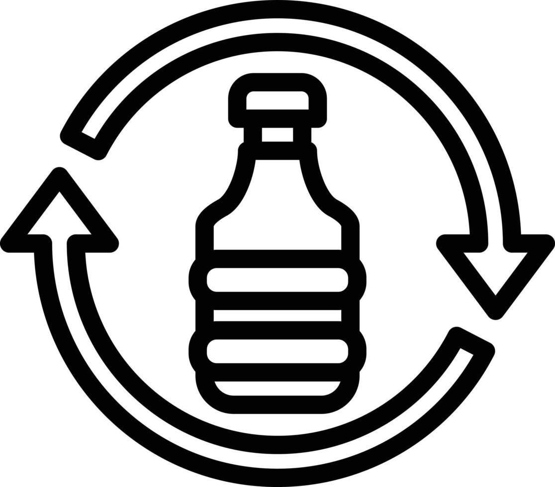 Vector Design Plastic Recycle Icon Style