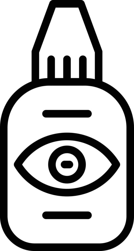 Vector Design Eye Drop Icon Style