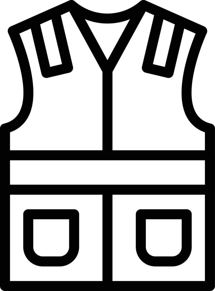 Labour Vest Vector Icon Style