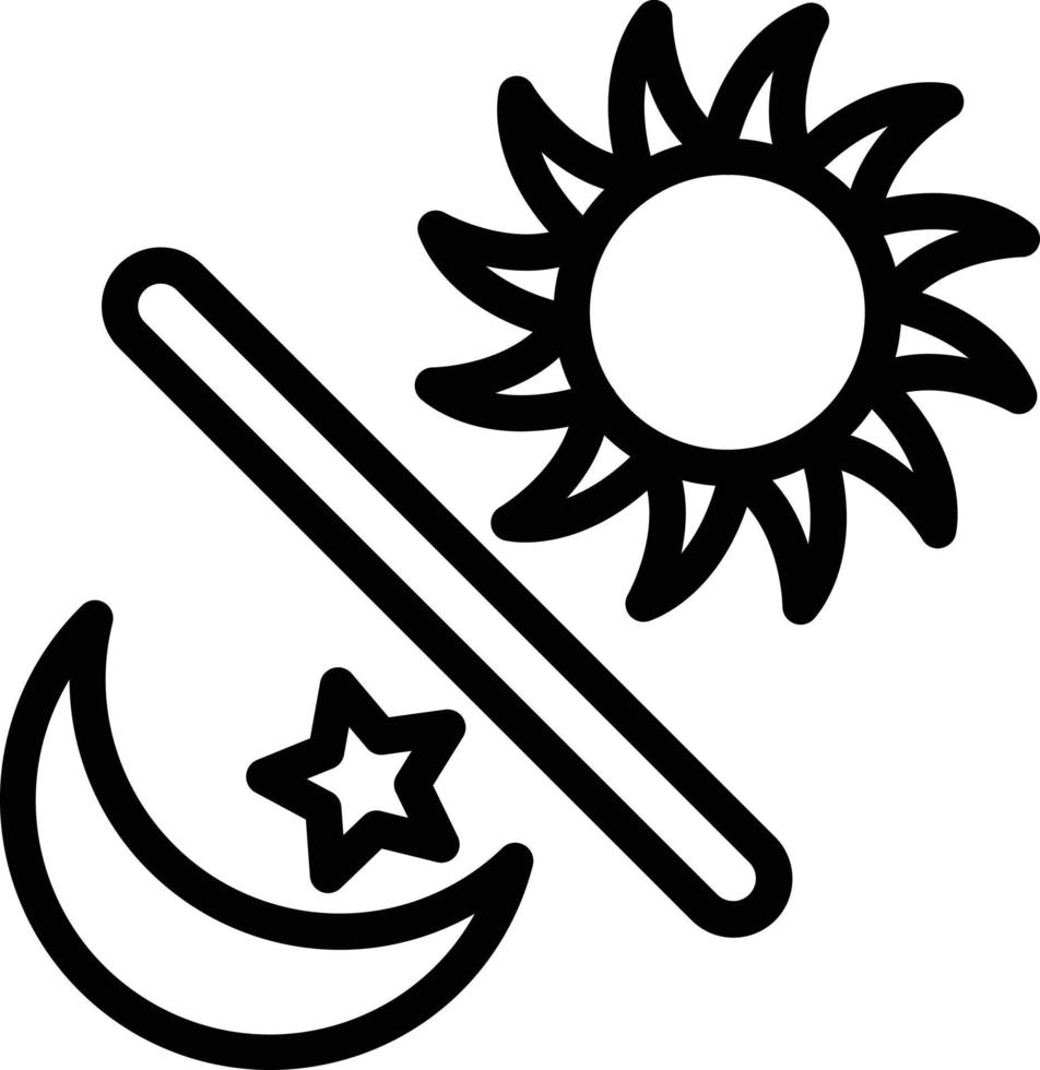 Day and Night Vector Icon Style