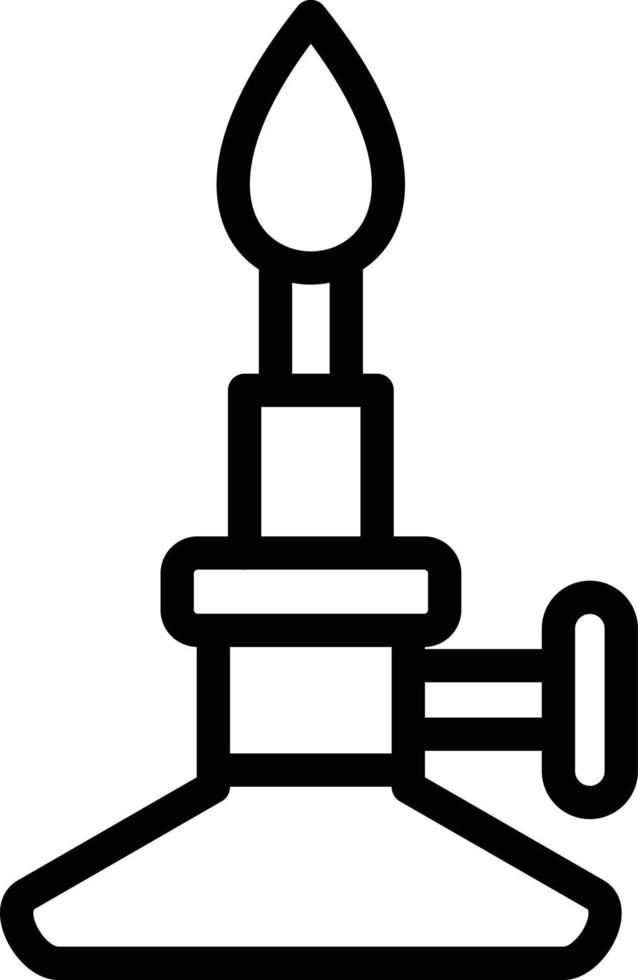 Bunsen Burner Vector Icon Style