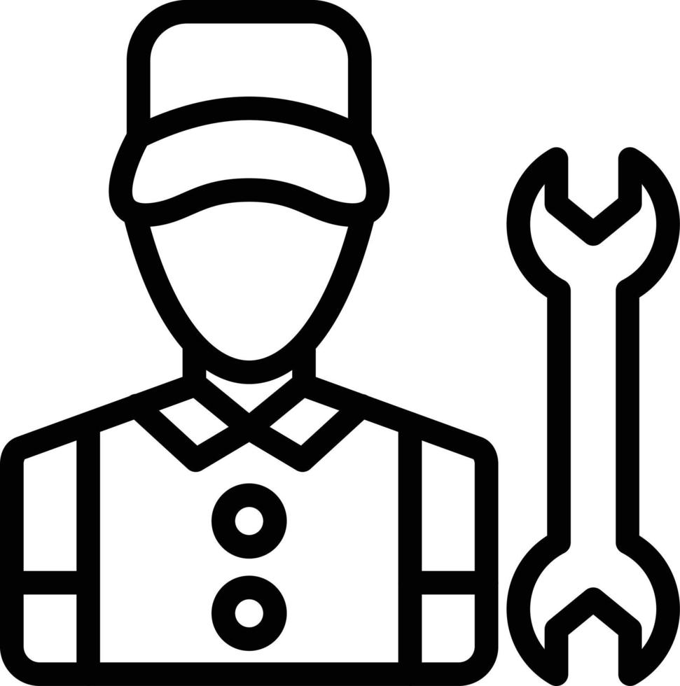 Mechanic Vector Icon Style