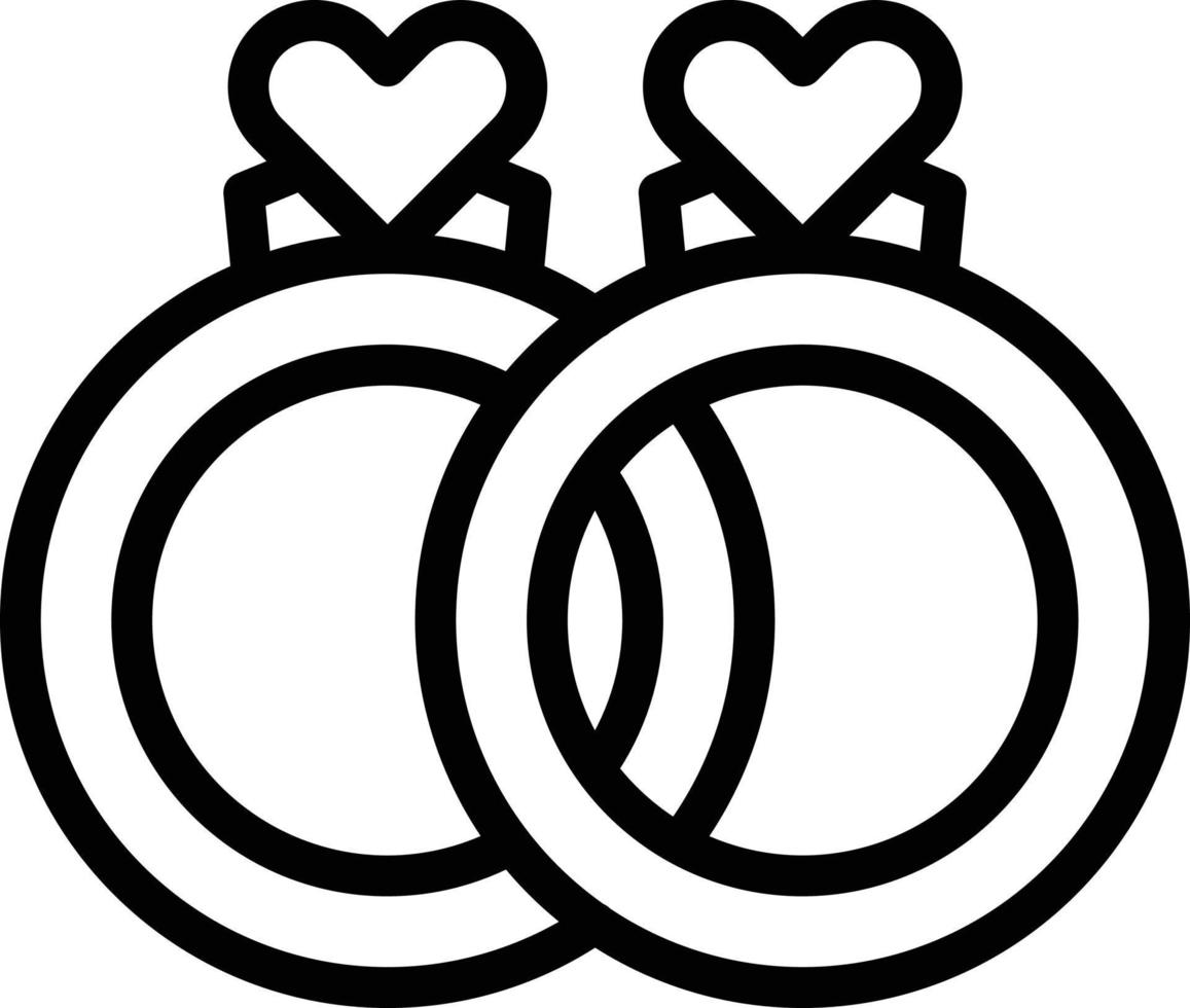 Vector Design Wedding Ring Icon Style