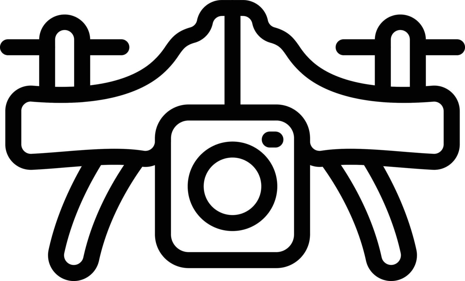 Camera Drone Vector Icon Style