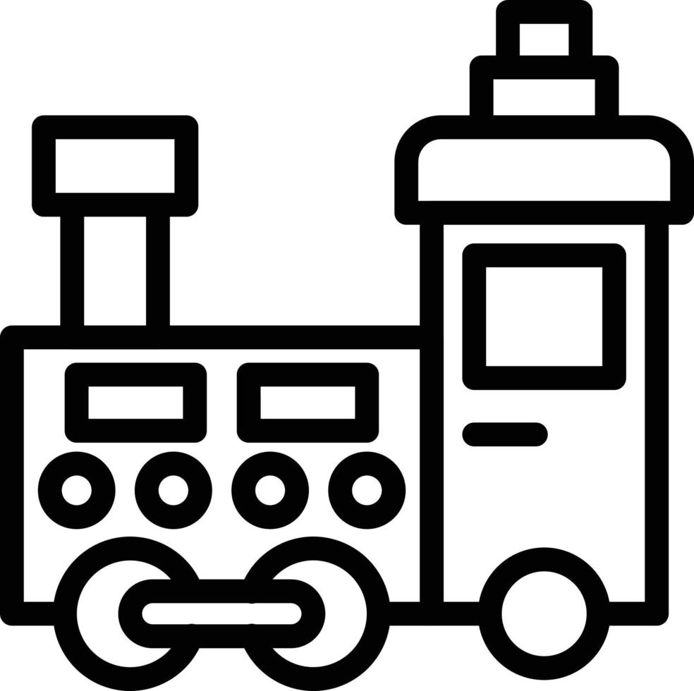 Train Toy Vector Icon Style