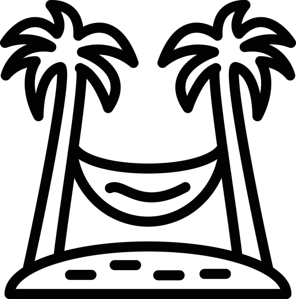 Hammock Vector Icon Style