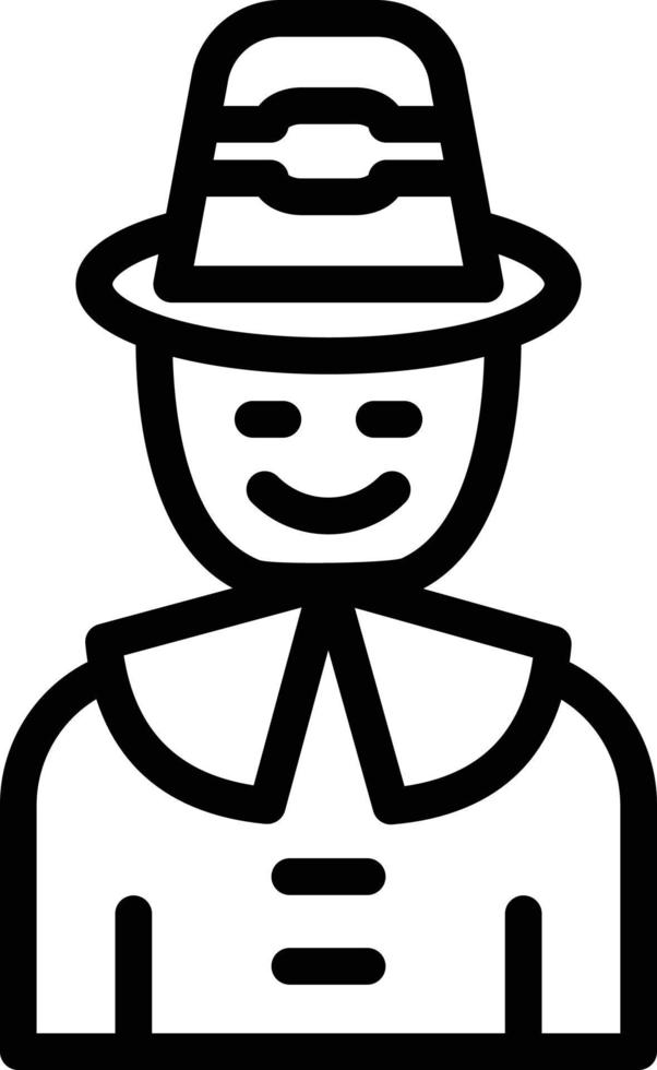 Vector Design Pilgrim Icon Style
