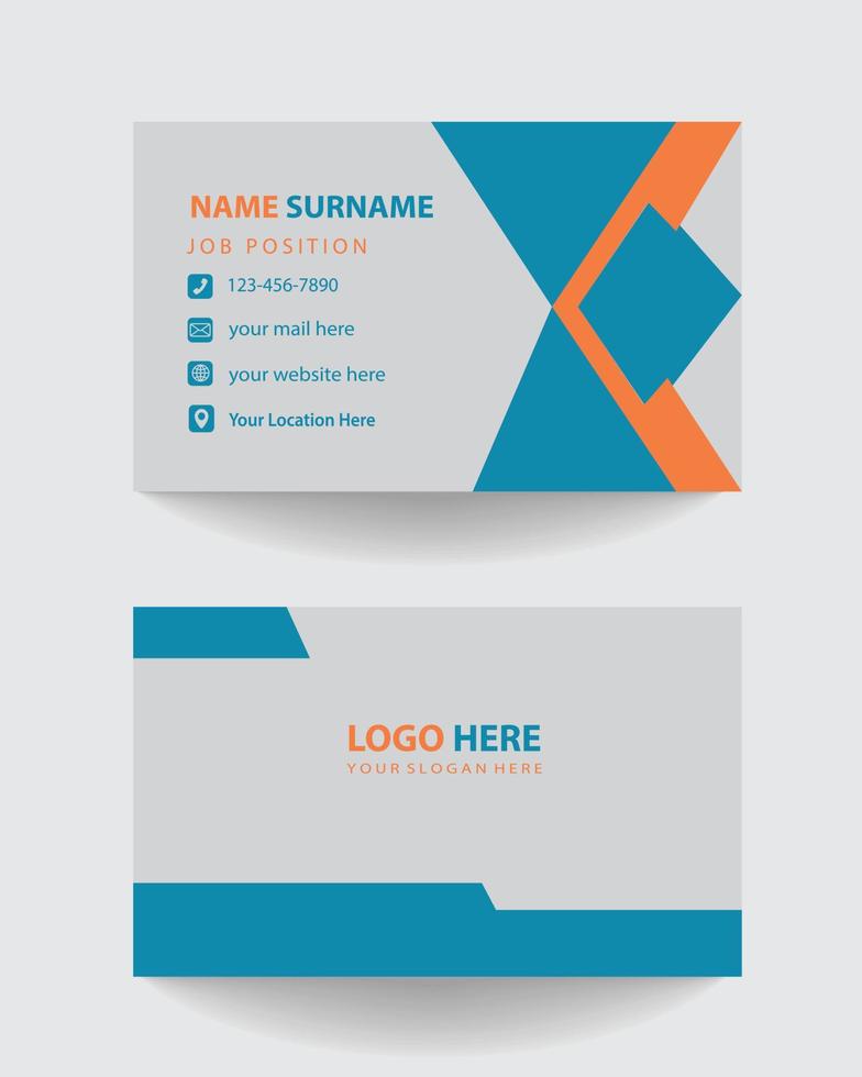 gratis creativo negocio tarjeta diseño. limpiar y moderno negocio tarjeta modelo. vector