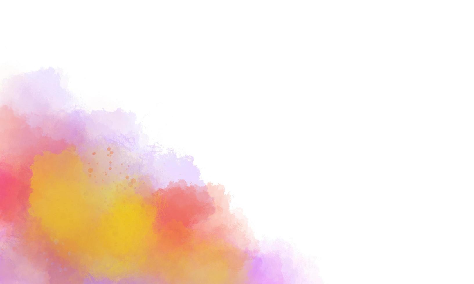 Colorful watercolor background with brush texture photo