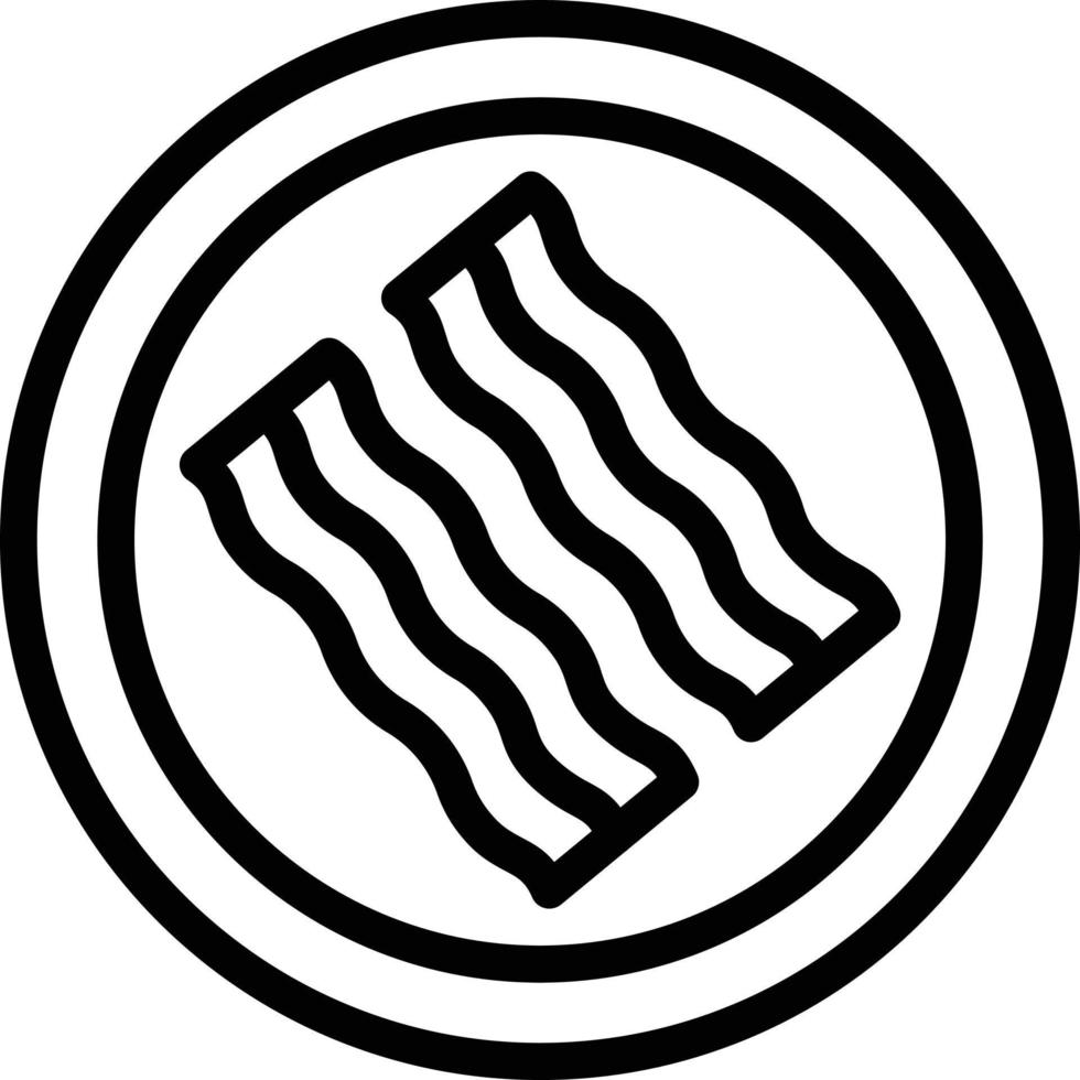 Bacon Vector Icon Style