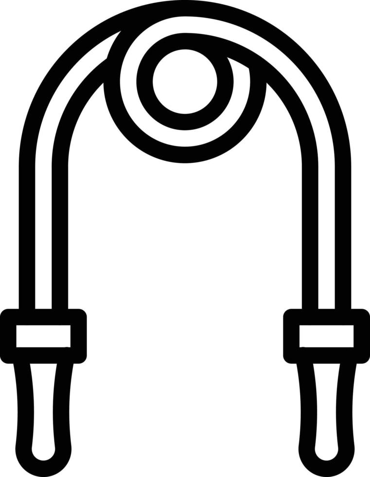 Skipping Rope Vector Icon Style