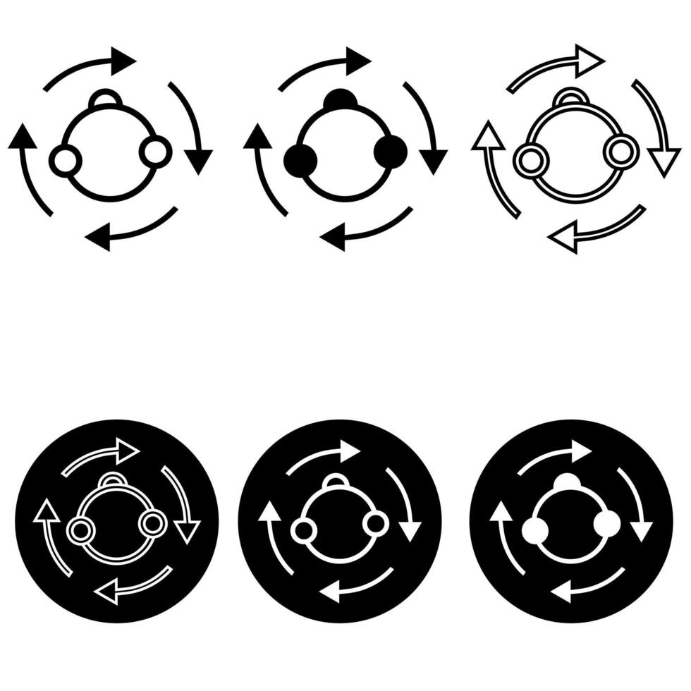 metabolismo vector icono. simbiosis ilustración signo. elemento de bio Ingenieria ilustración símbolo. Delgado línea icono para sitio web diseño y desarrollo, aplicación desarrollo.