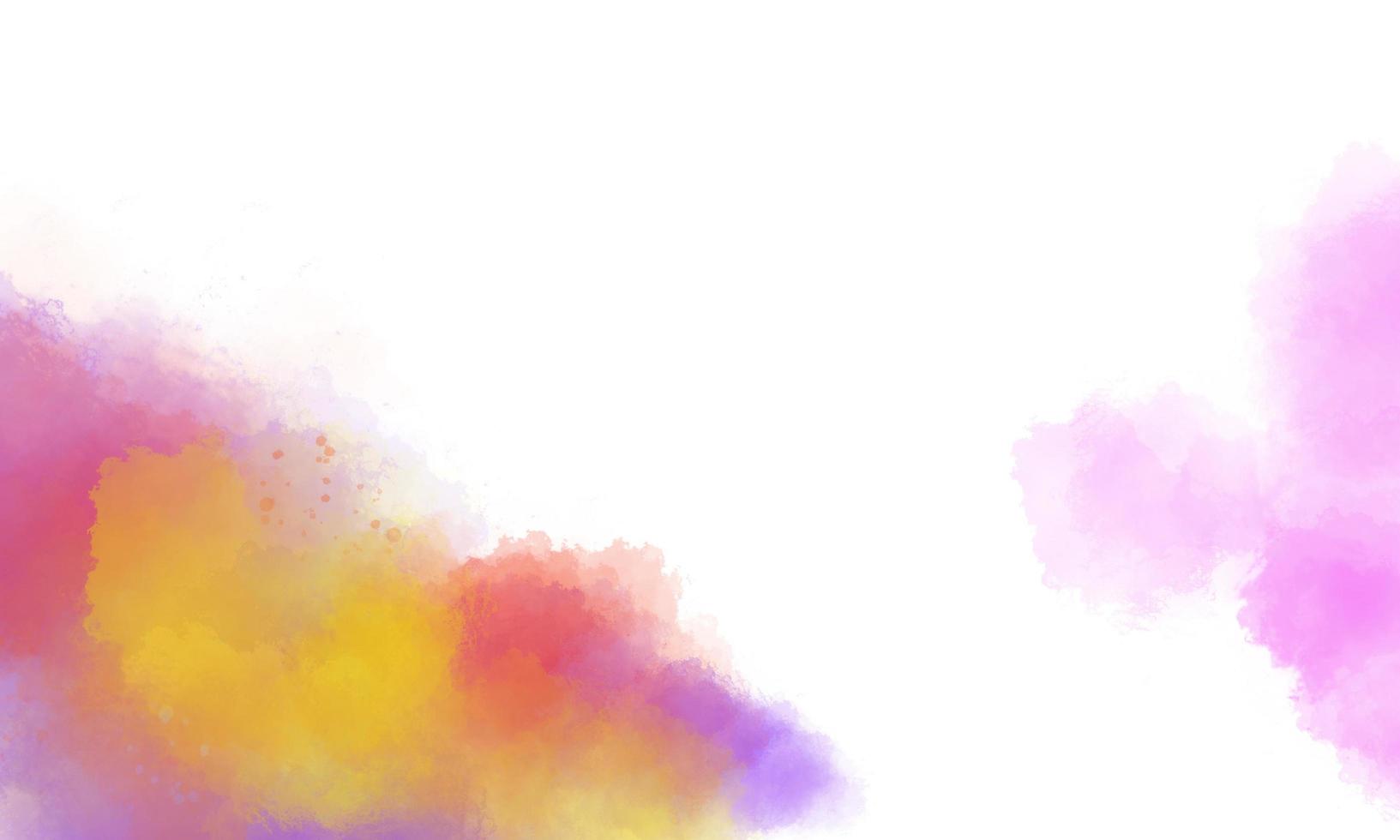 Colorful watercolor background with brush texture photo