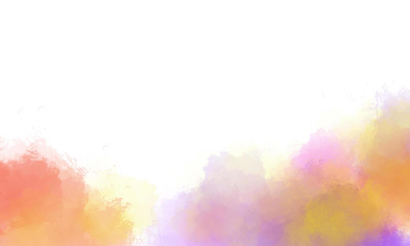 Colorful watercolor background with brush texture photo