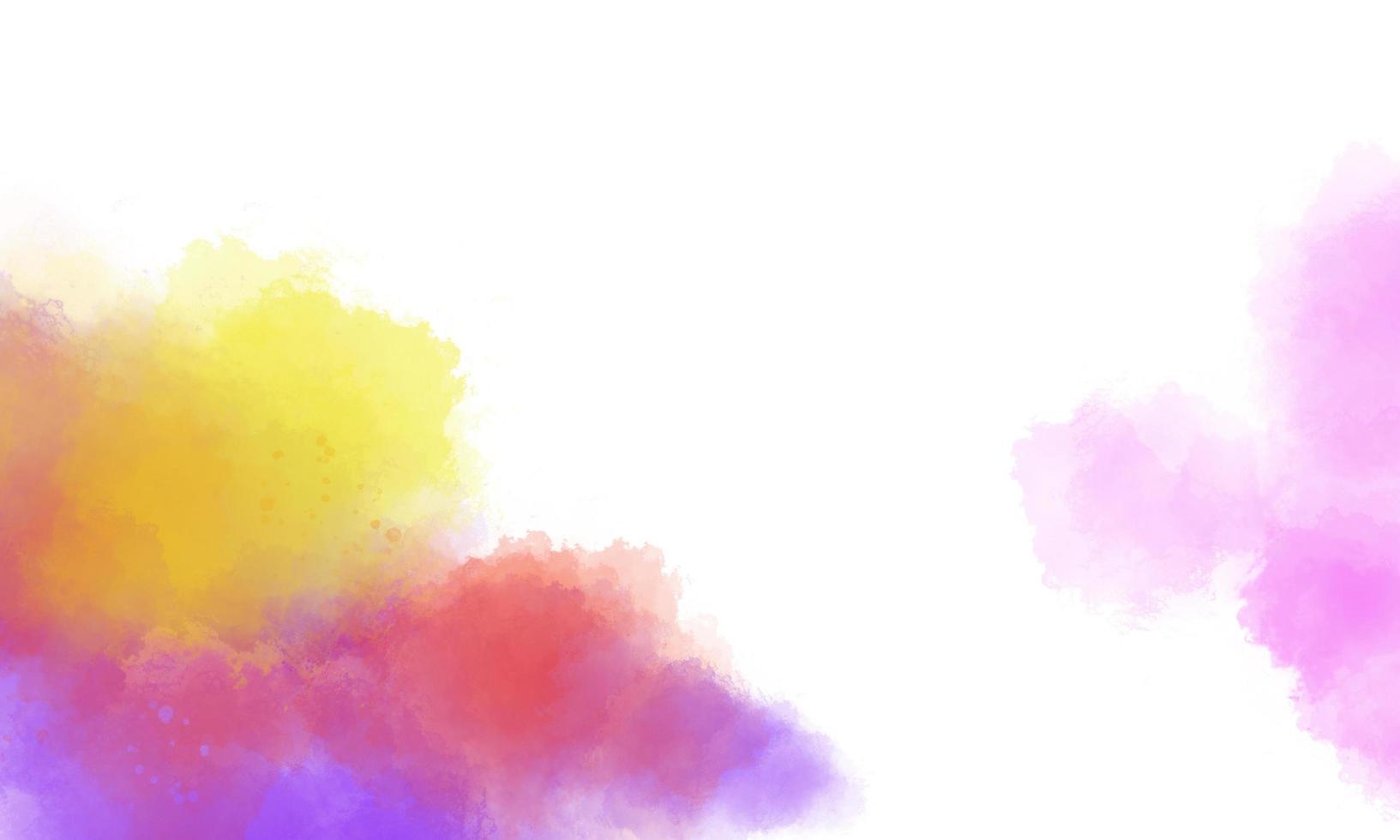 Colorful watercolor background with brush texture photo