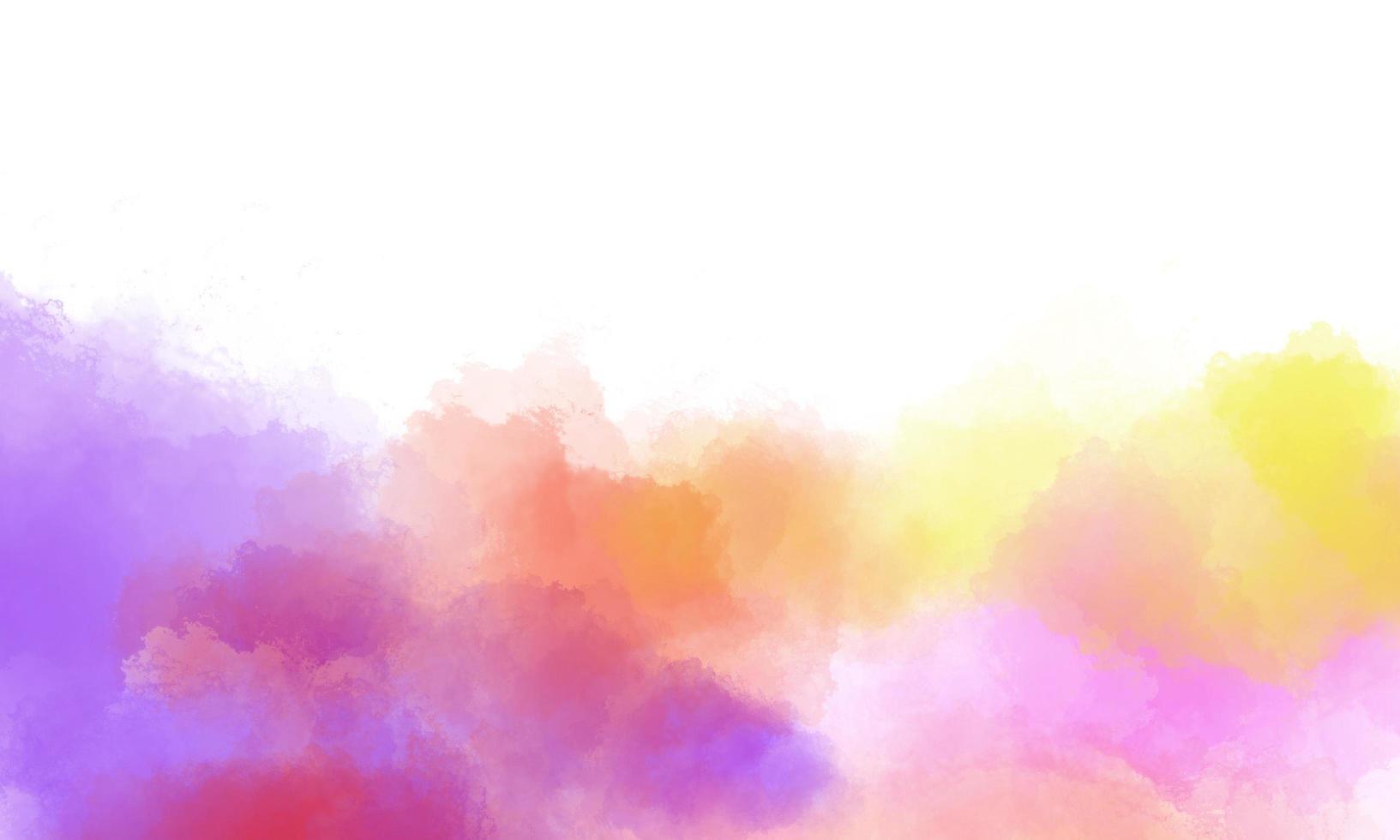 Colorful watercolor background with brush texture photo