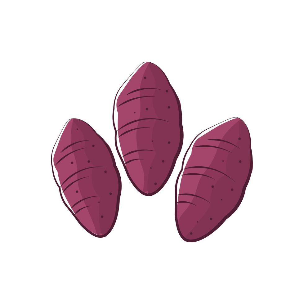 Purple Sweet Potato Line Art Illustration Logo 22243947 Vector Art at