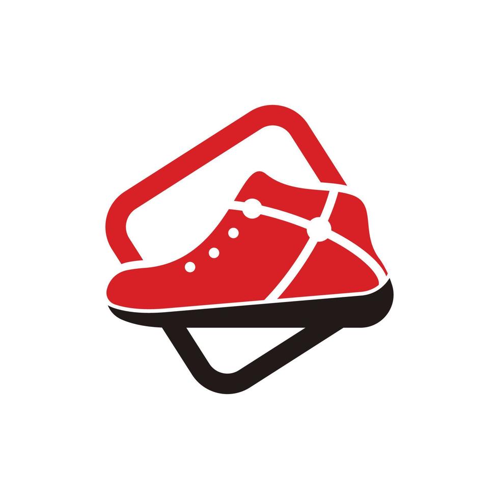 Icon shoe logo concept vector sneaker template