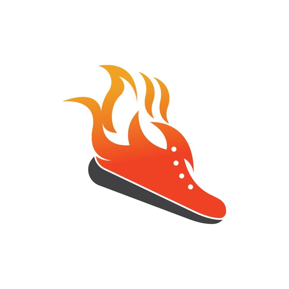 Icon shoe logo concept vector sneaker template
