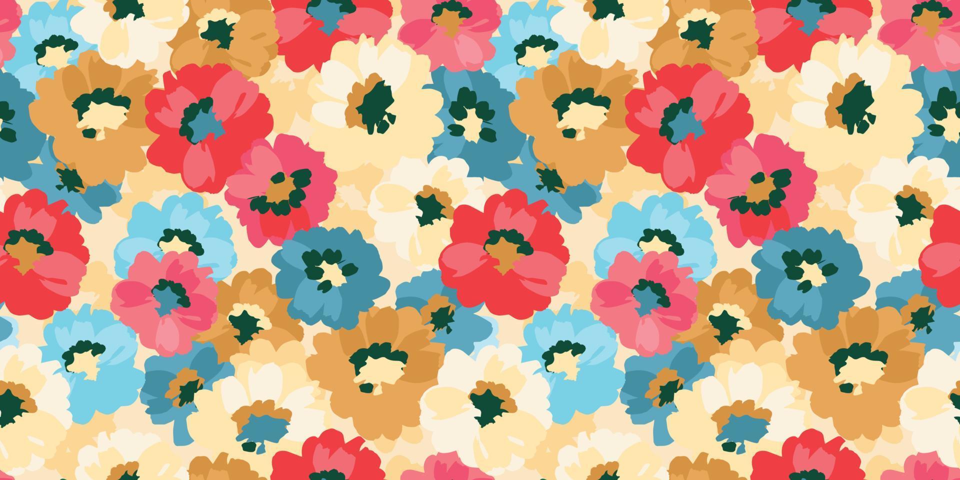 Floral seamless pattern. Vector design for paper, cover, fabric, interior decor and other use