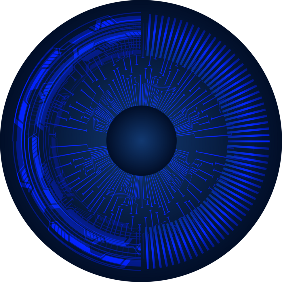 recorte de ojo de tecnología moderna png