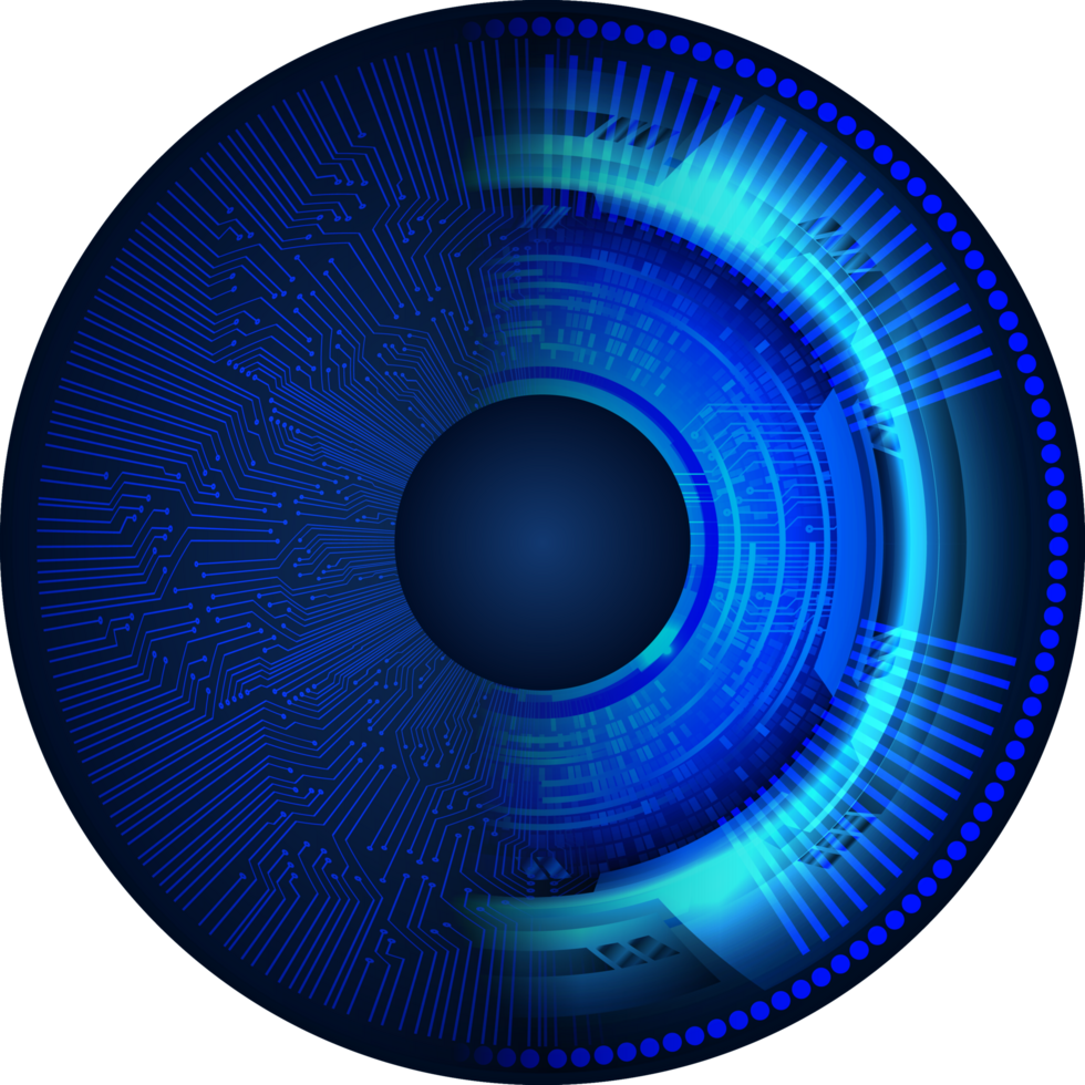 recorte de ojo de tecnología moderna png