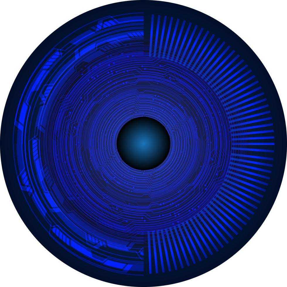 recorte de ojo de tecnología moderna png