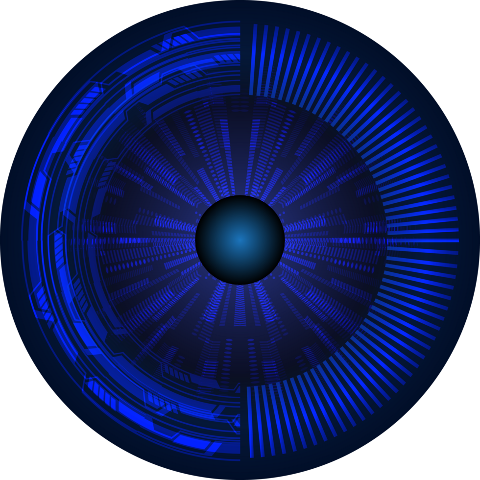 recorte de ojo de tecnología moderna png