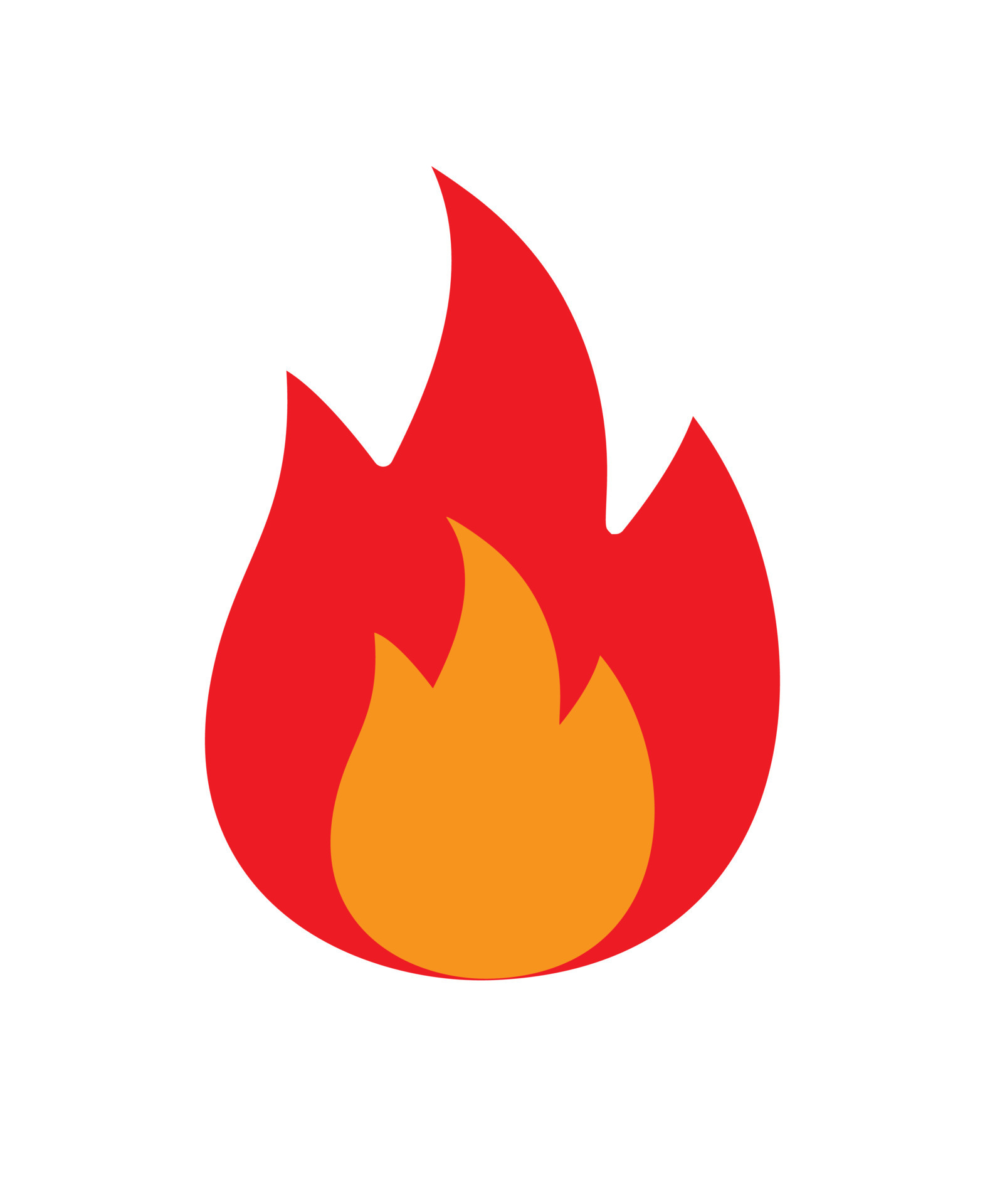 Vector flat cartoon fire icon 22245465 Vector Art at Vecteezy