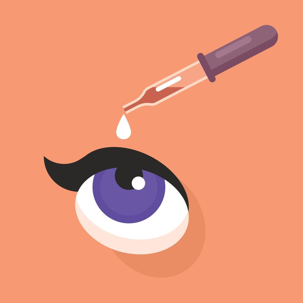 Eyedropper Above The Eye vector