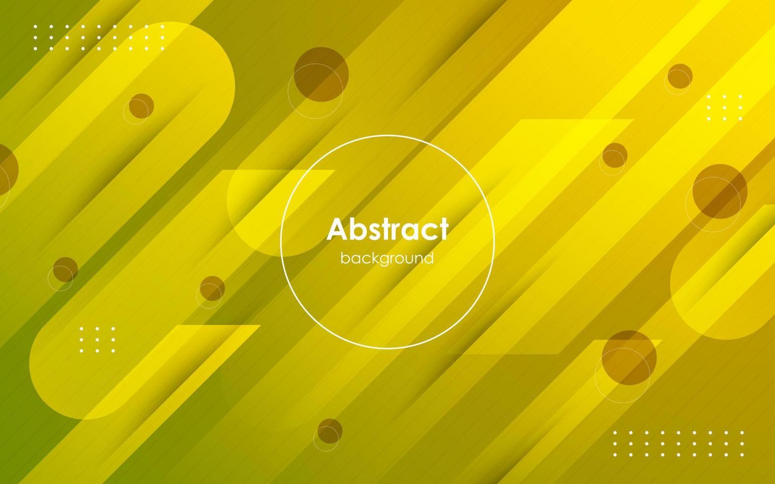 abstract green yellow light modern geometric dynamic round shape background. eps10 vector