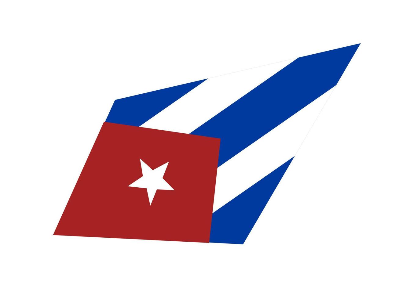 Cuba bandera icono, ilustración de nacional bandera diseño con elegancia concepto vector