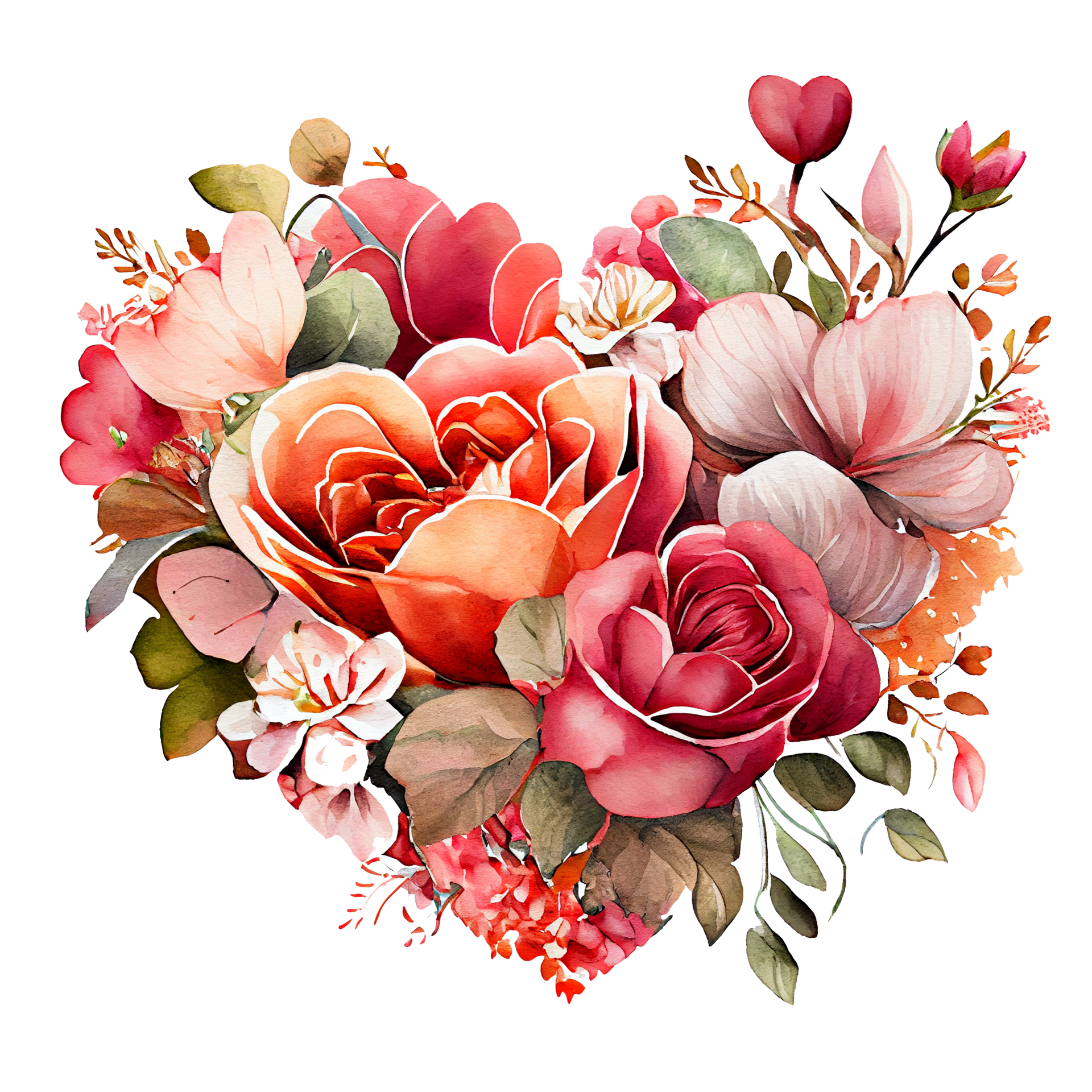 heart shaped rose bouquet, Romantic heart vignette made of vintage
