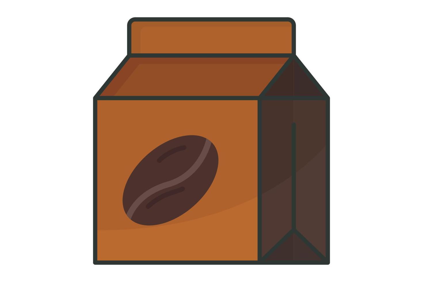 café saco icono ilustración. icono relacionado a café elemento. plano línea icono estilo, lineal color. sencillo vector diseño editable