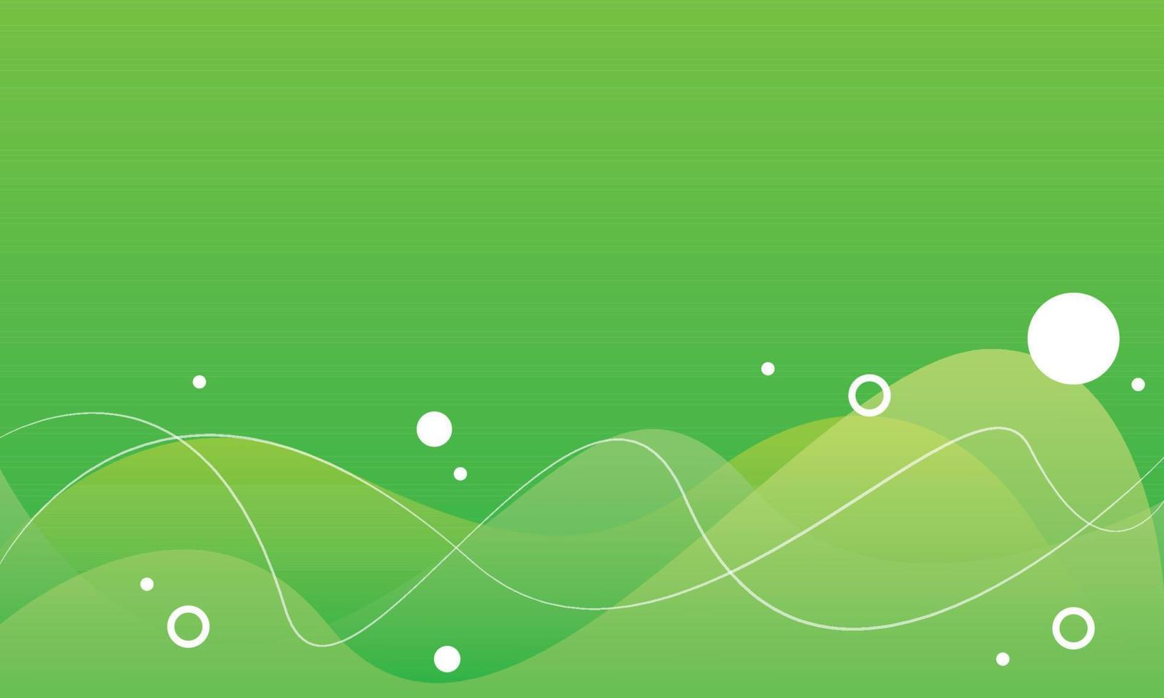 Green Gradient Wavy Background Banner vector