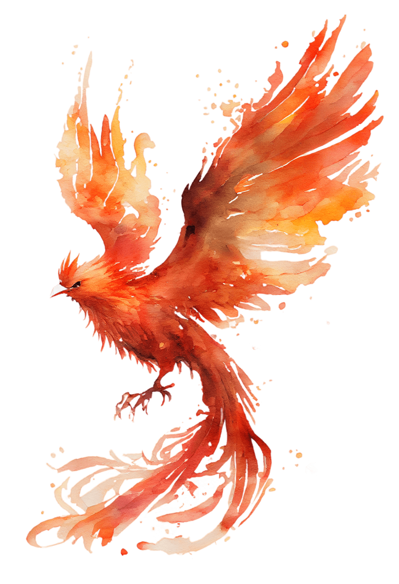 realistic phoenix bird