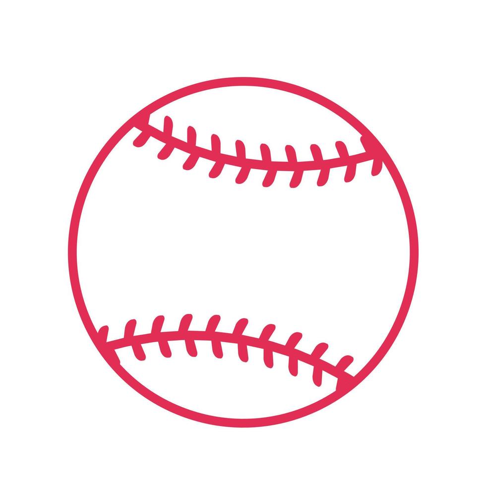rojo béisbol puntada popular al aire libre deportivo eventos vector