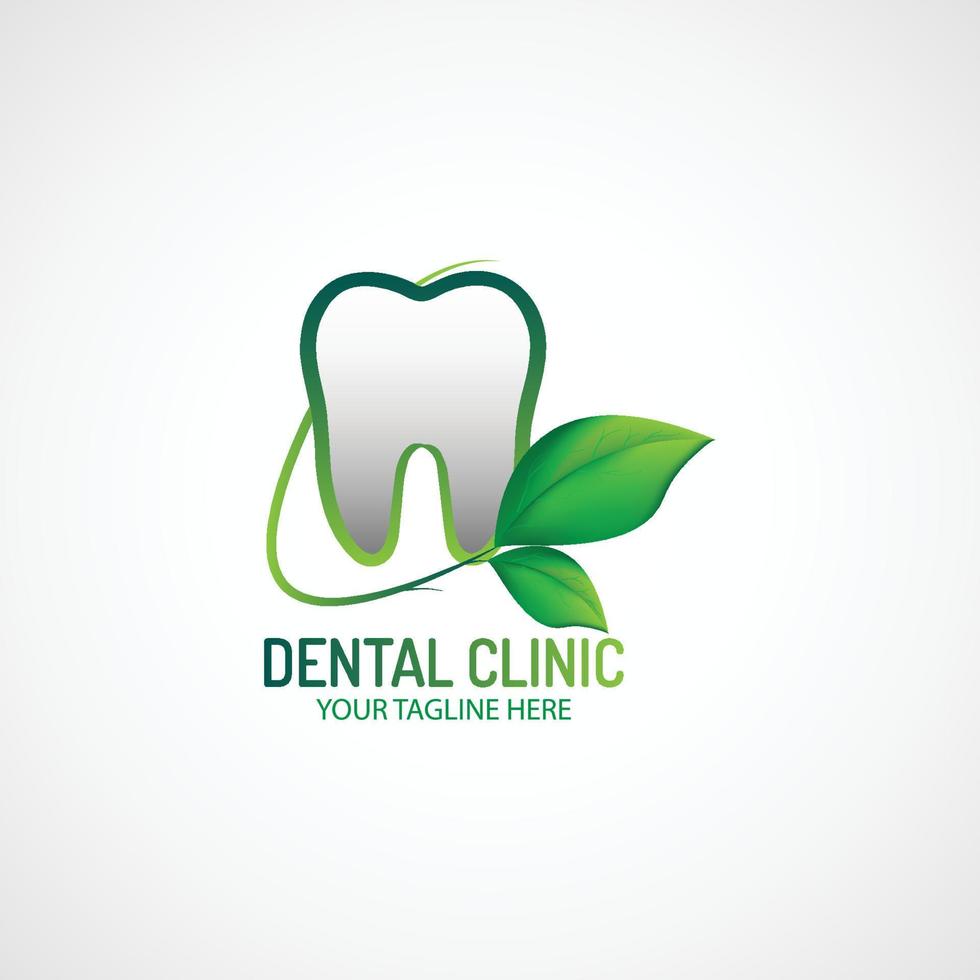 diseño de logotipo de clínica dental vector