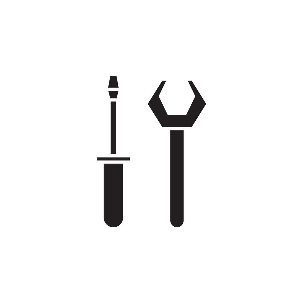 hammer wrench vector for Icon Website, UI Essential, Symbol, Presentation