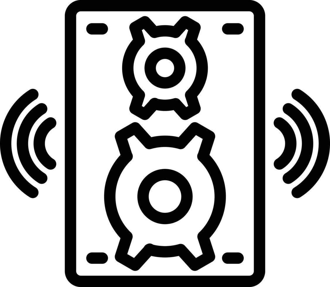 1328 - Altavoces vector icono estilo