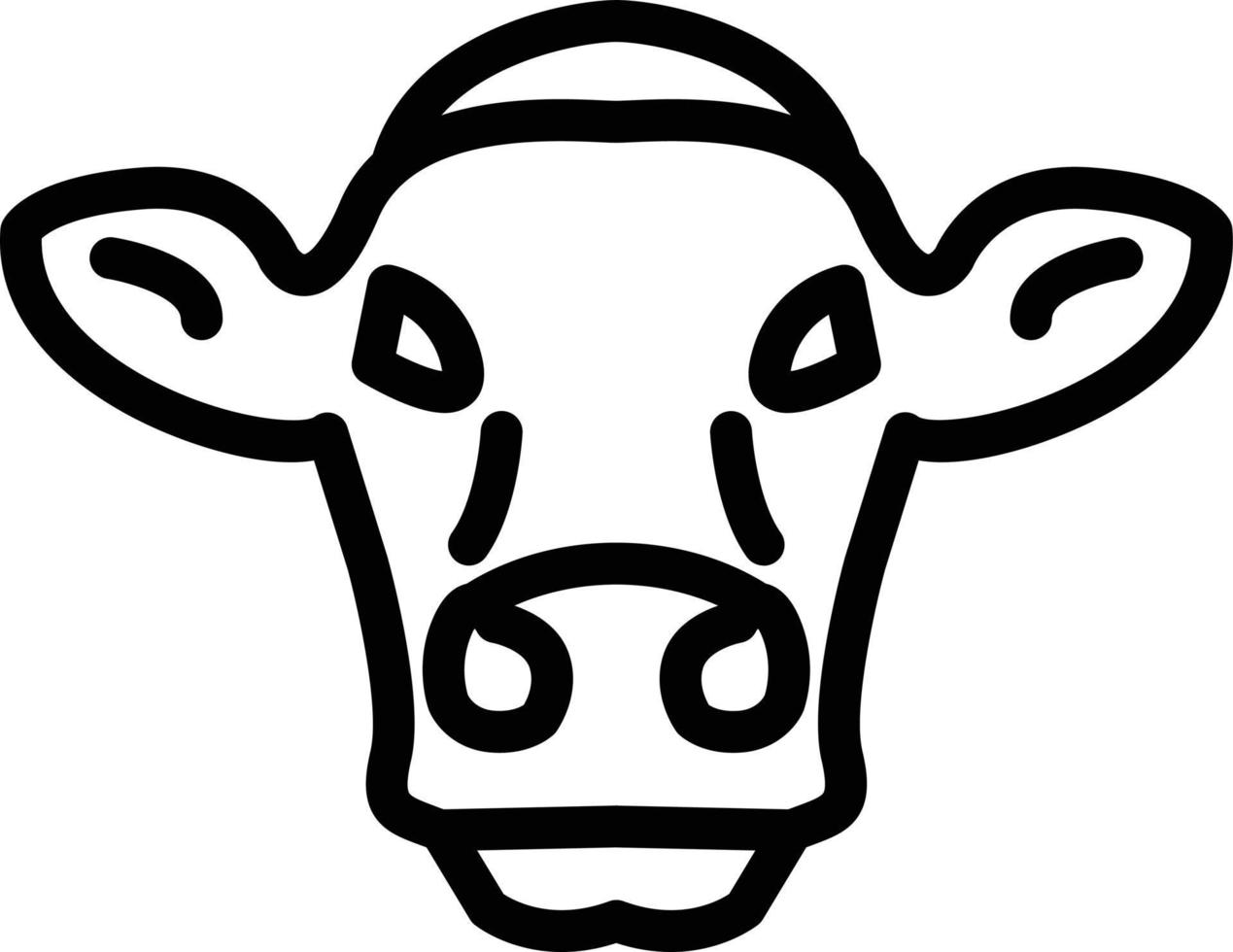 Cow Vector Icon Style