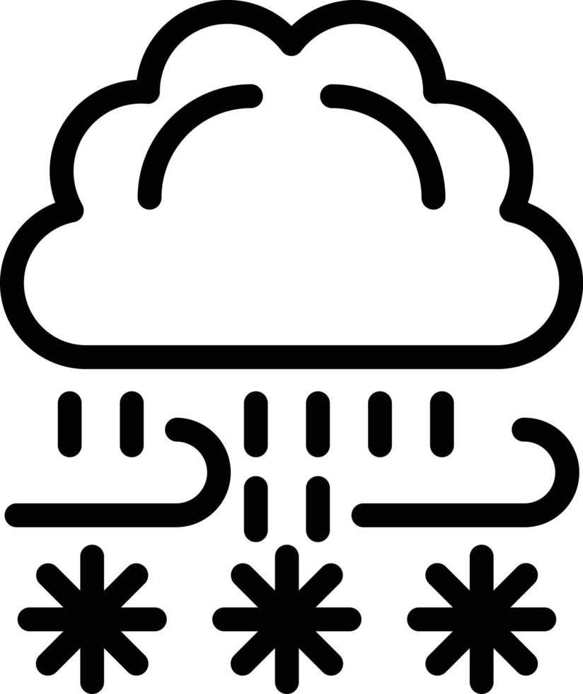 tormenta de nieve vector icono estilo