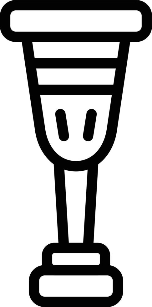 Wooden Leg Vector Icon Style