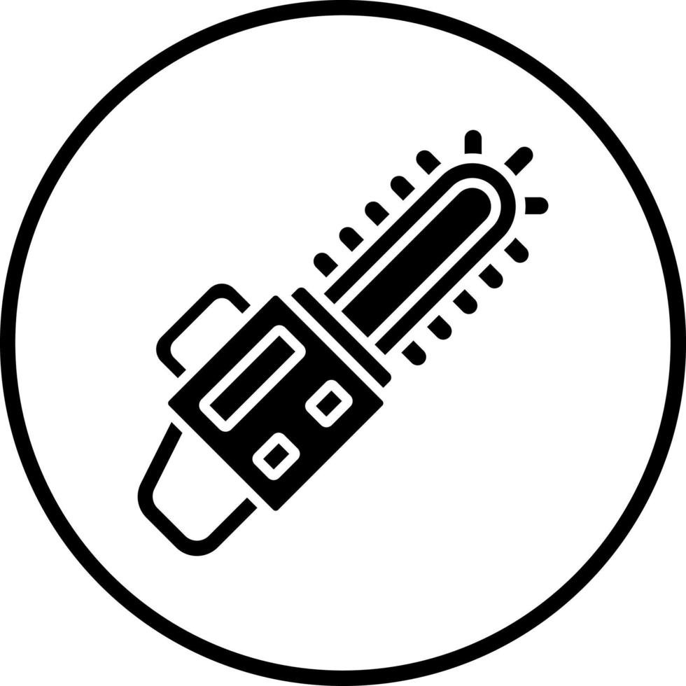 Chainsaw Vector Icon Style