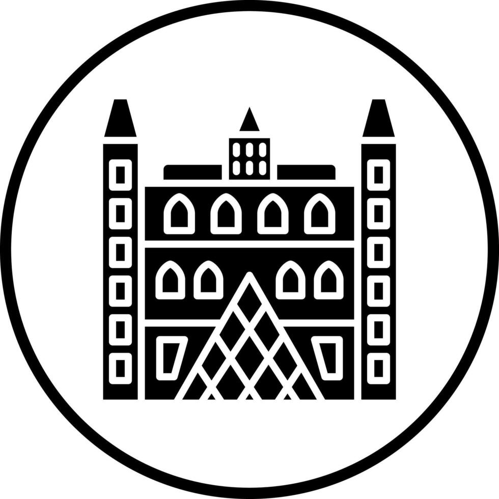 Louvre Vector Icon Style