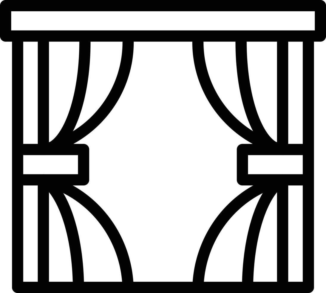 Vector Design Curtains Icon Style