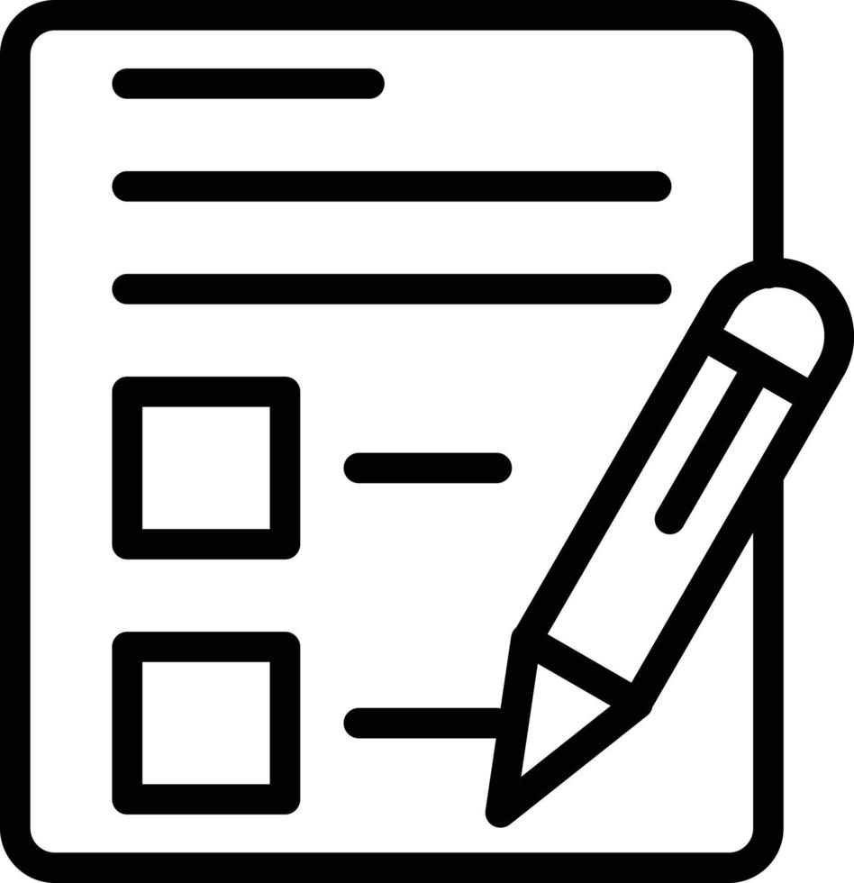 Exam Vector Icon Style