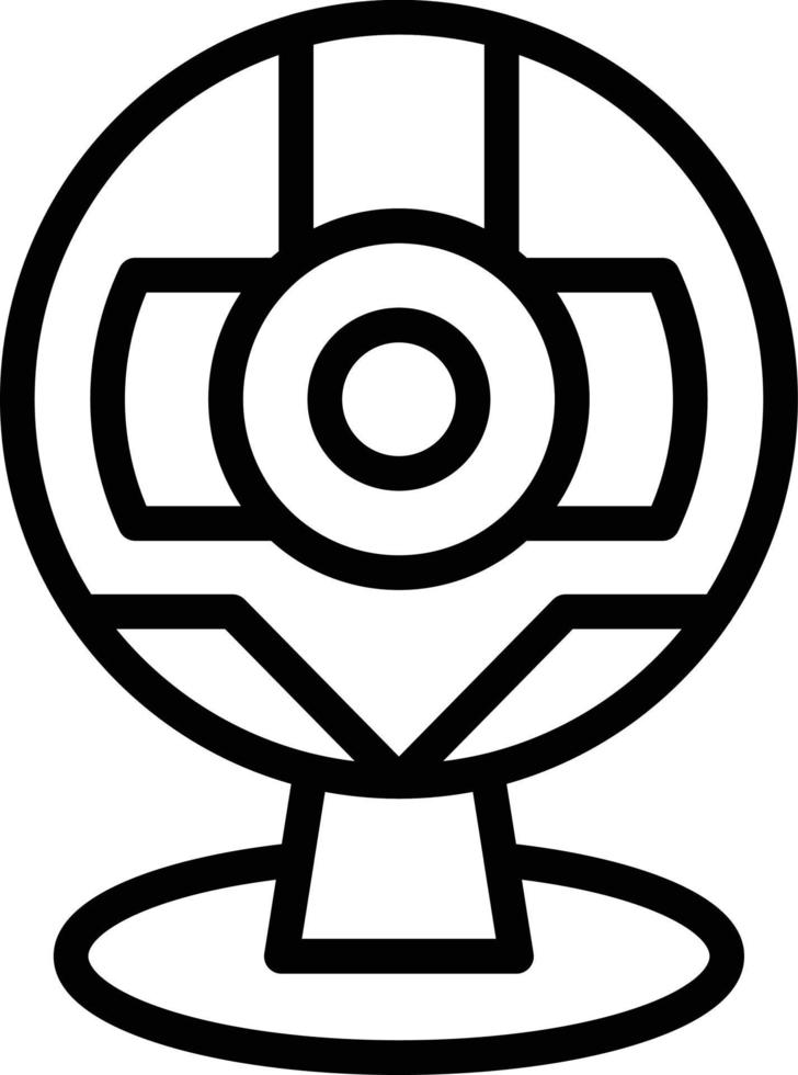 Round Webcam Vector Icon Style