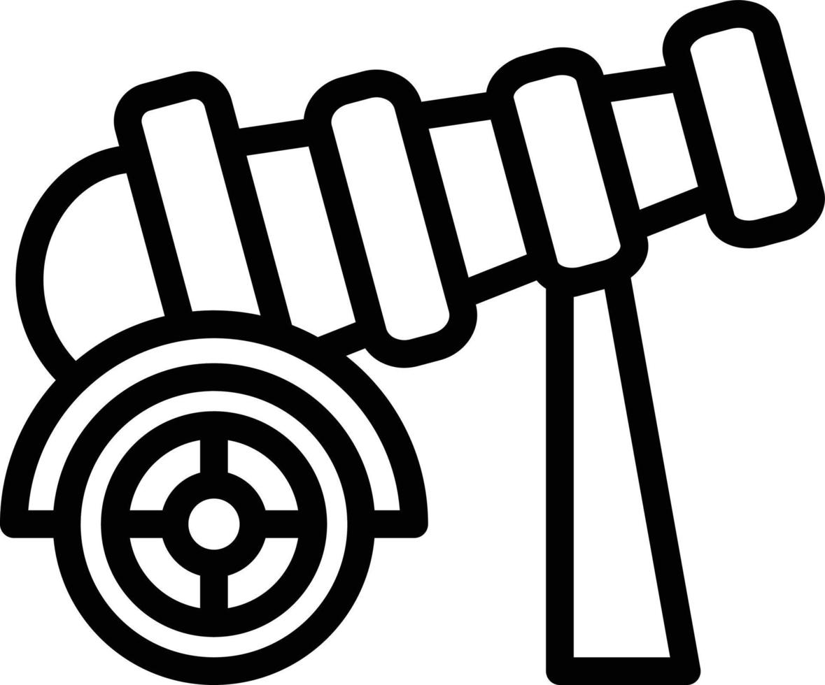 Pirate Cannon Vector Icon Style