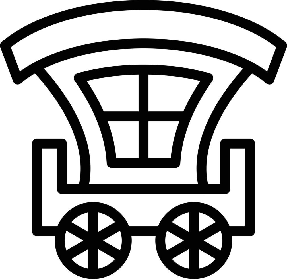 Carriage Vector Icon Style